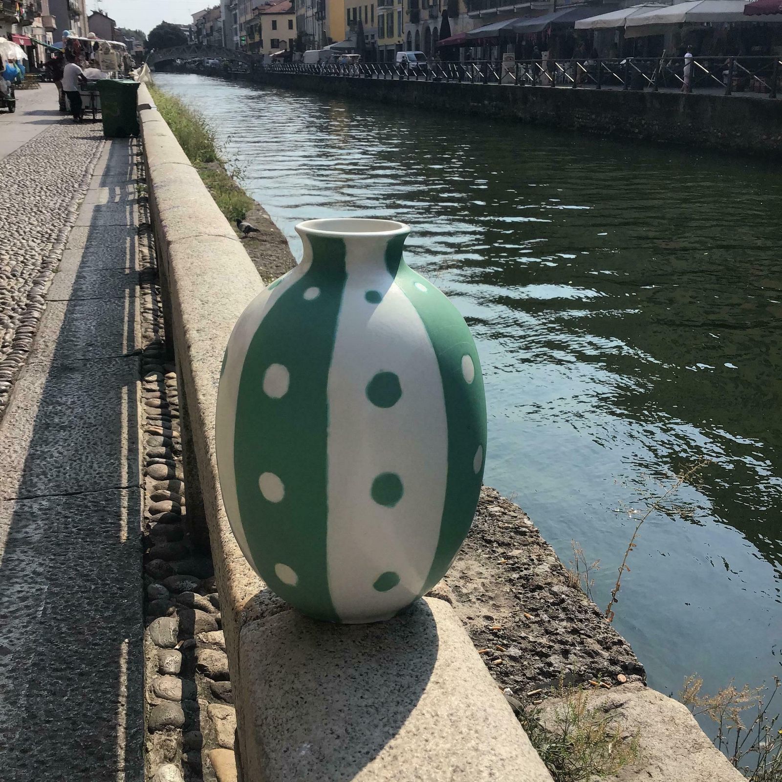 Richard Ginori #Giovanni Gariboldi #Vaso Ceramic 1950s Italy photo vinterior