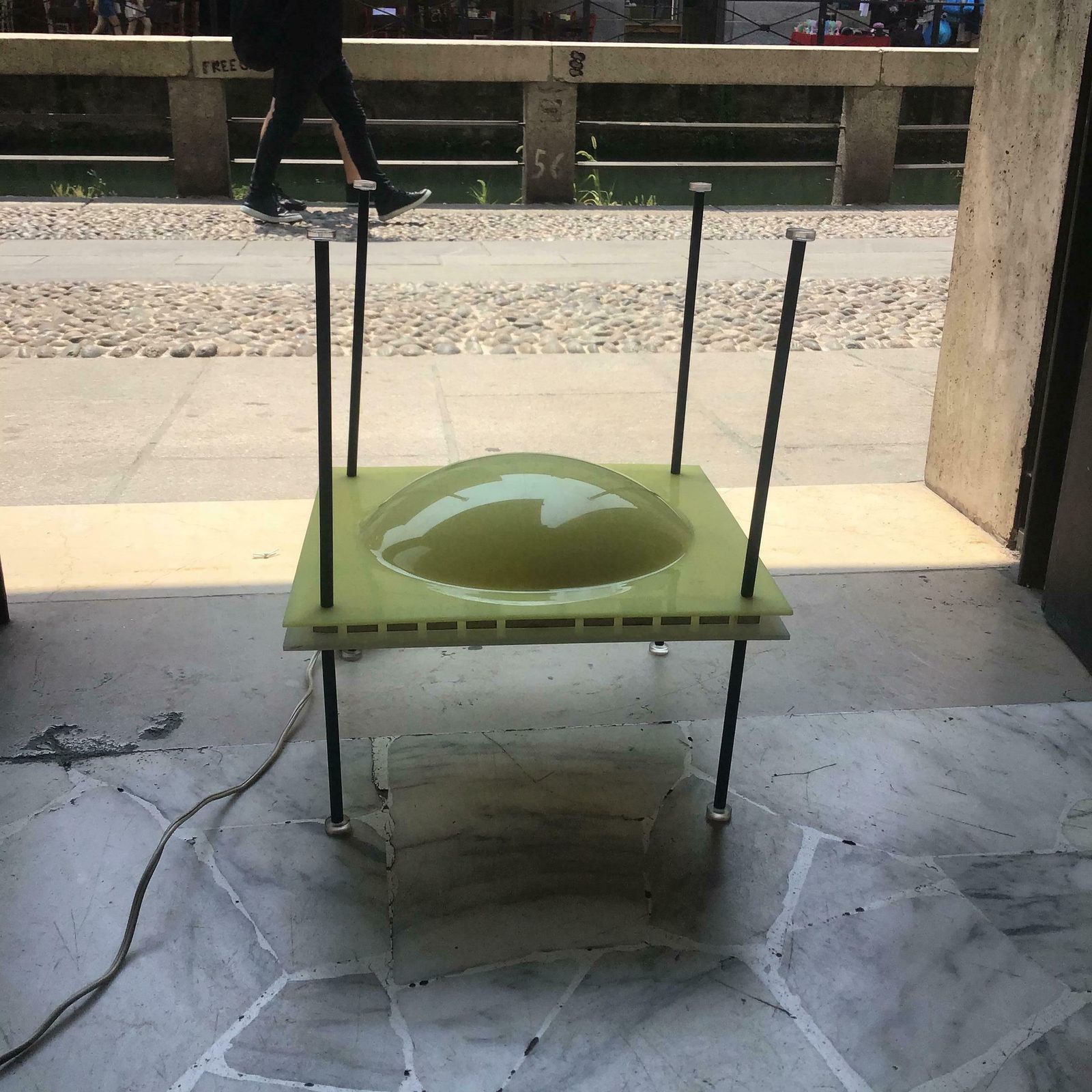 Ettore Sottsass “Palafitta” Table Lamp Brass Plexiglas, 1957, Italy photo vinterior