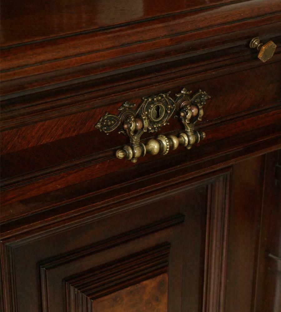 18th Century Important Tuscany Renaissance Sideboard Credenza, In Solid Walnut photo 22992.0