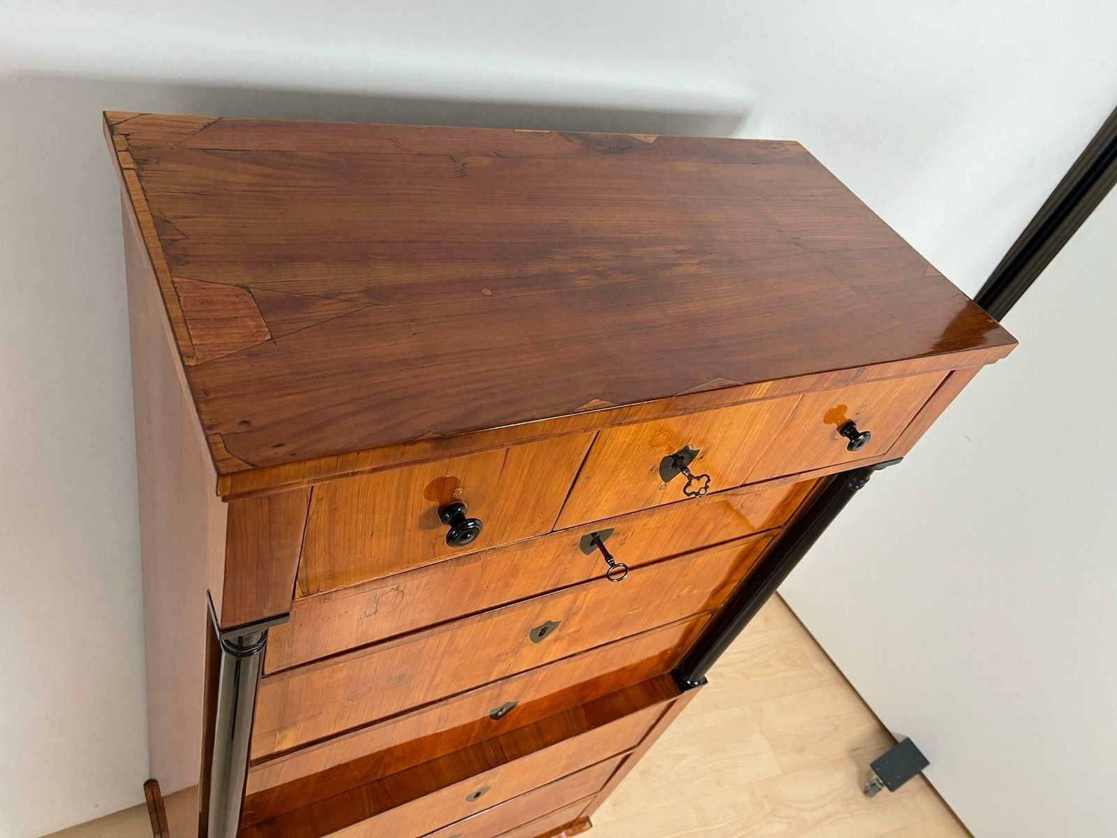 photo for sale Biedermeier Chiffonier, Cherry Veneer, South Germany Circa 1830