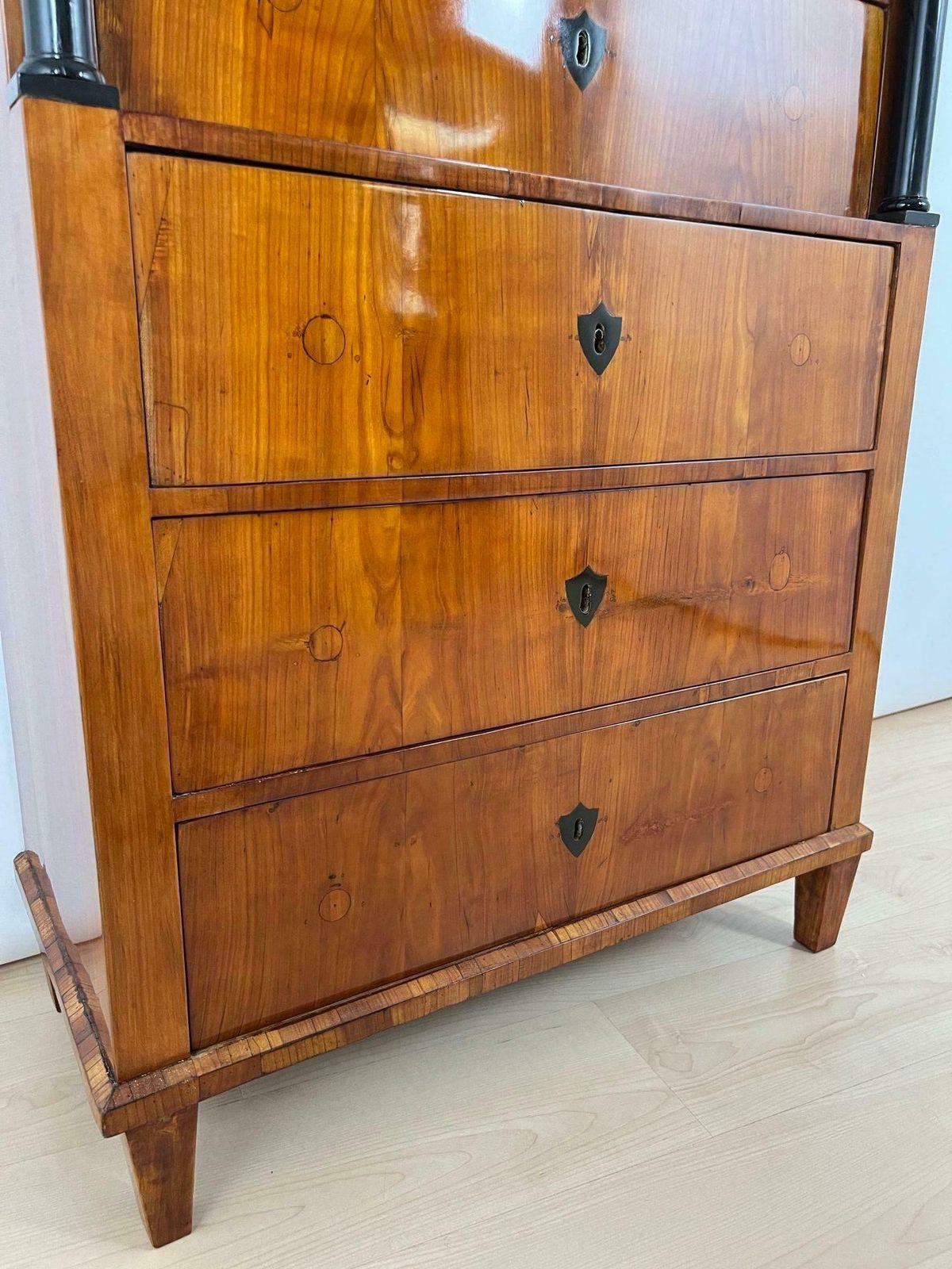 Furniture Biedermeier Chiffonier, Cherry Veneer, South Germany Circa 1830 photo