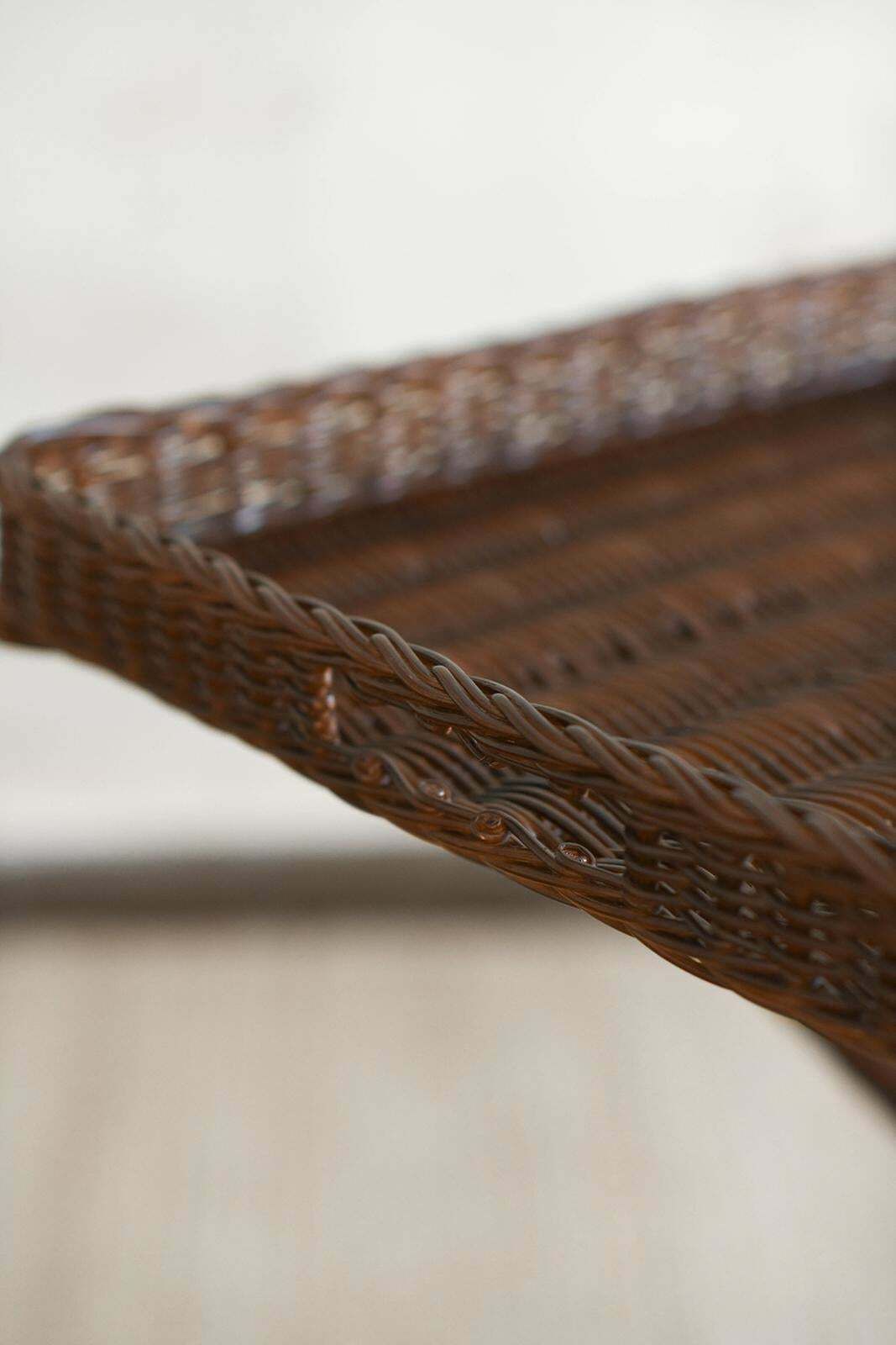 Large Gueridon In Hazel Toned Rattan – Edizioni Molto photo buy