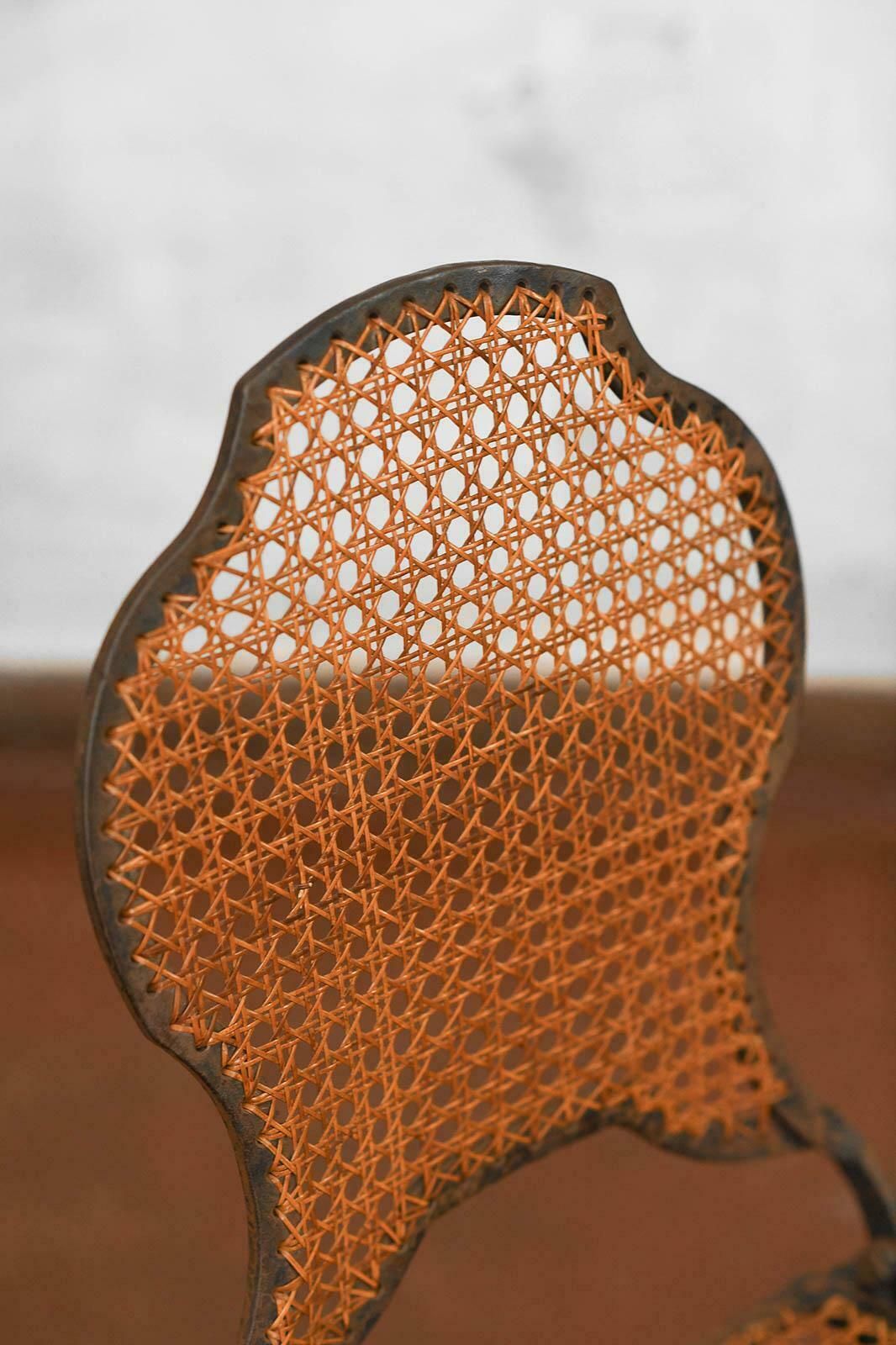 Pair Of Folding Iron Chairs, Early 20th Century photo Furniture