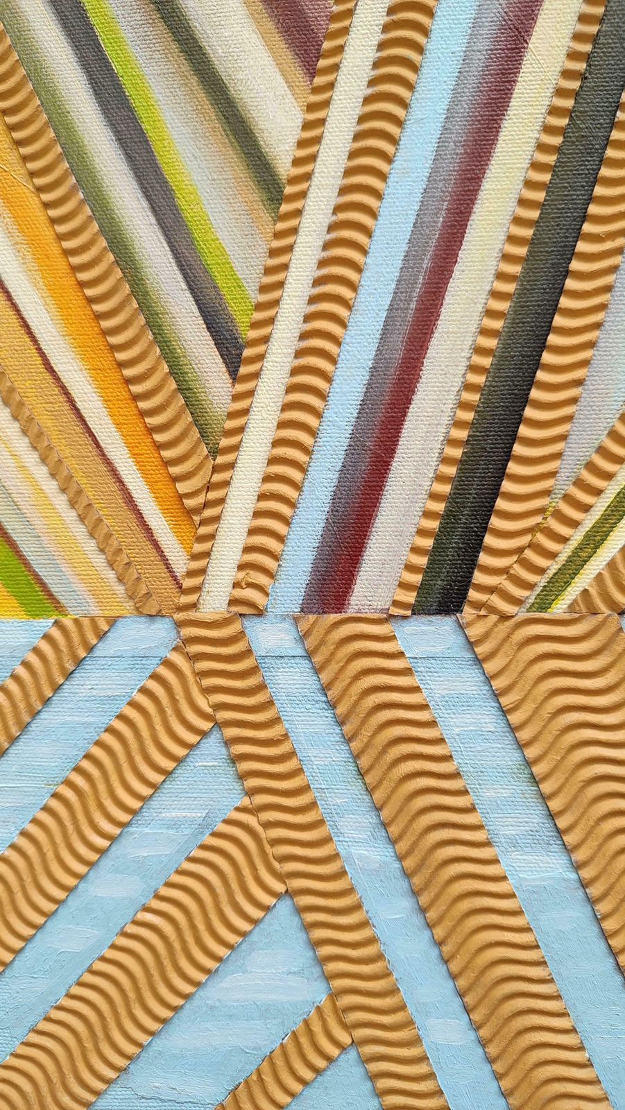 Alyona Prokofjevasand Game 3. 2023, Canvas, Oil, Collage, 50x40 Cm2023 photo vinterior