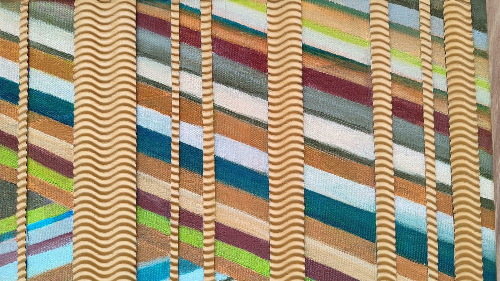 Alyona Prokofjevasand Game 2. 2023, Canvas, Oil, Collage, 50x30 Cm2023 photo furniture