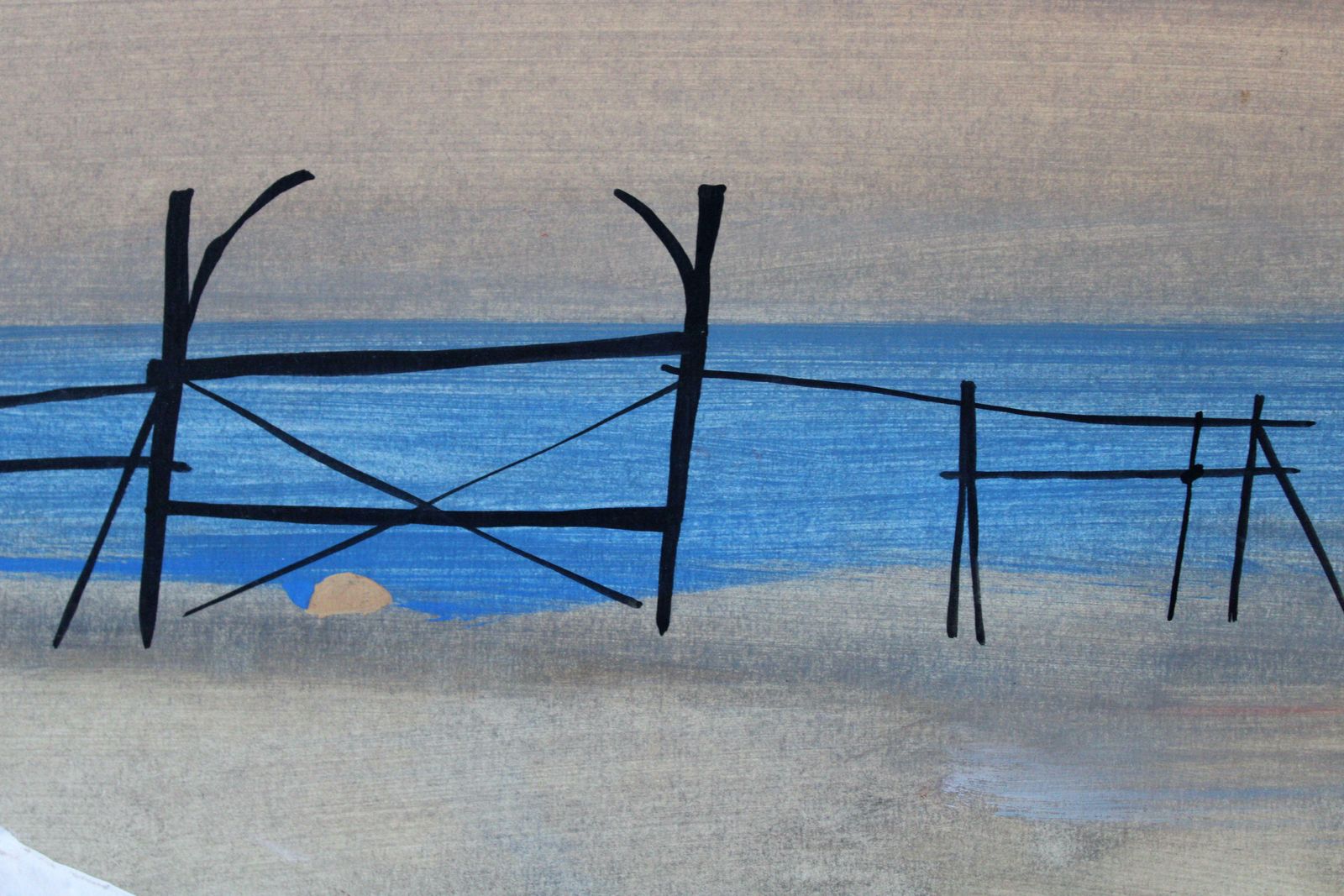 Gunars Klavain Saaremaa. Paper, Gouache, 37 X 51. 5 Cm photo for sale