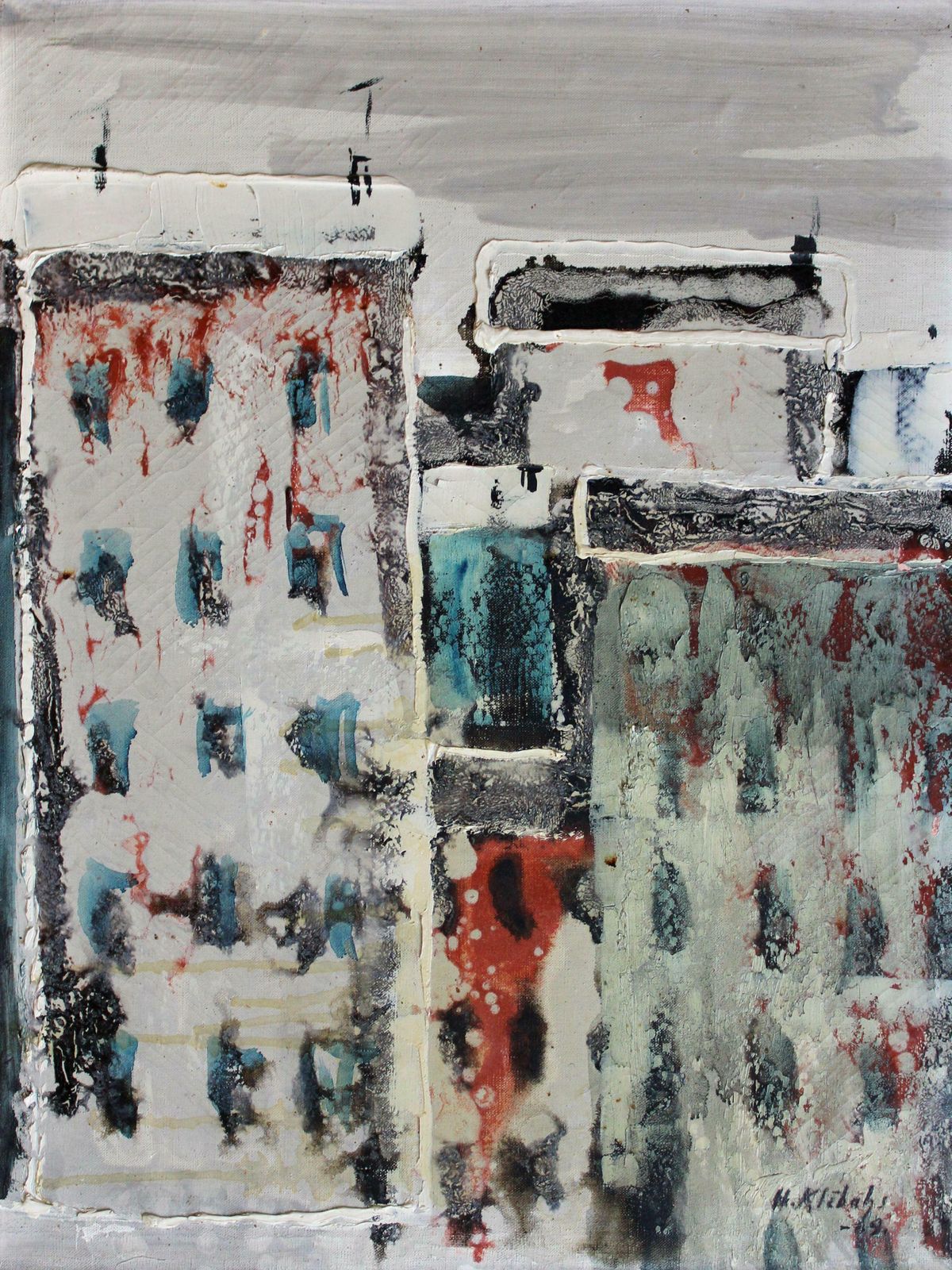 Henri Klebahcity. 1969. Oil On Canvas. 50x38 Cm 1985