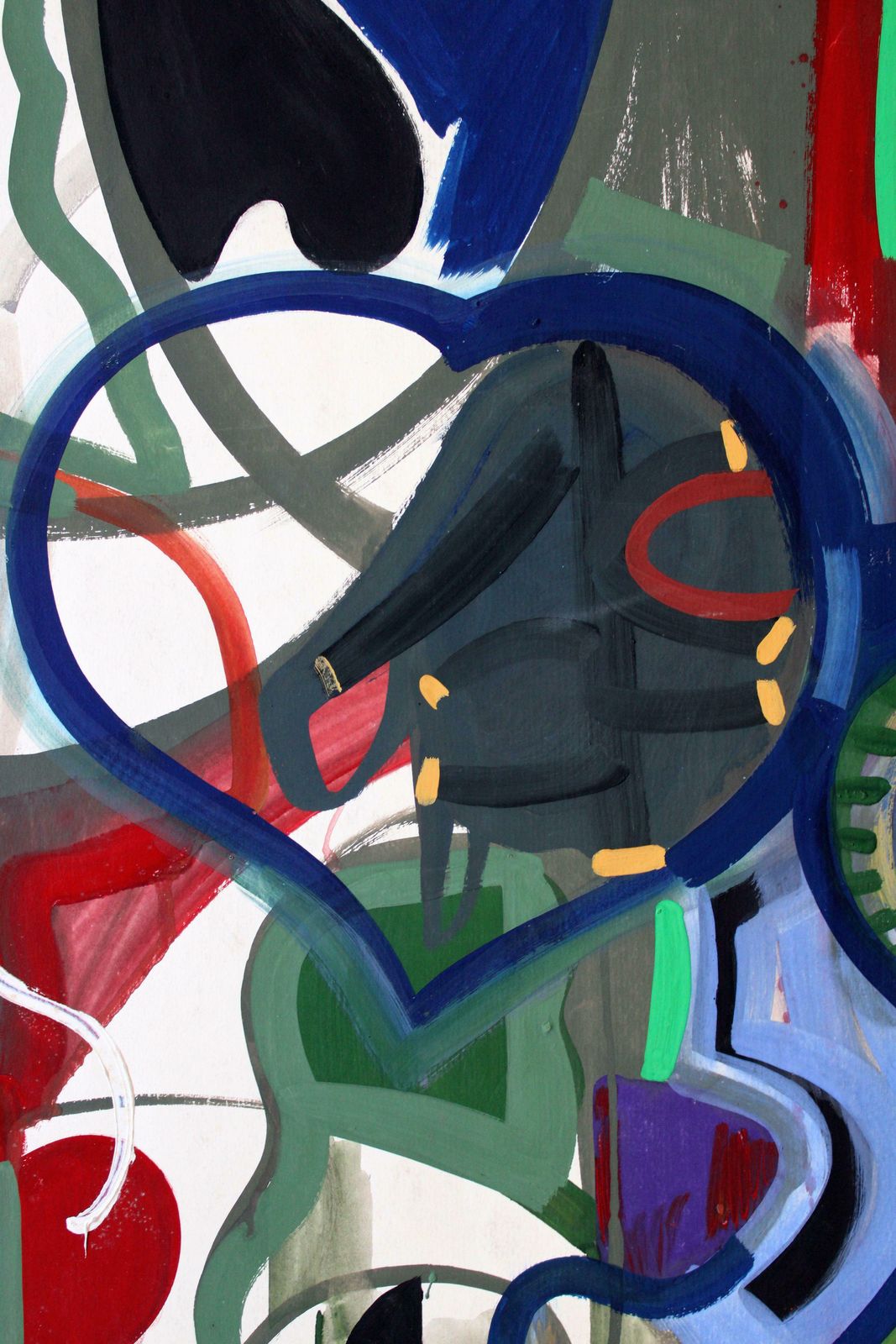 Gunars Klavain Memory Of Louis Washkansky. 1960s, Paper, Gouache, 86x61 Cm1960s photo 688.0