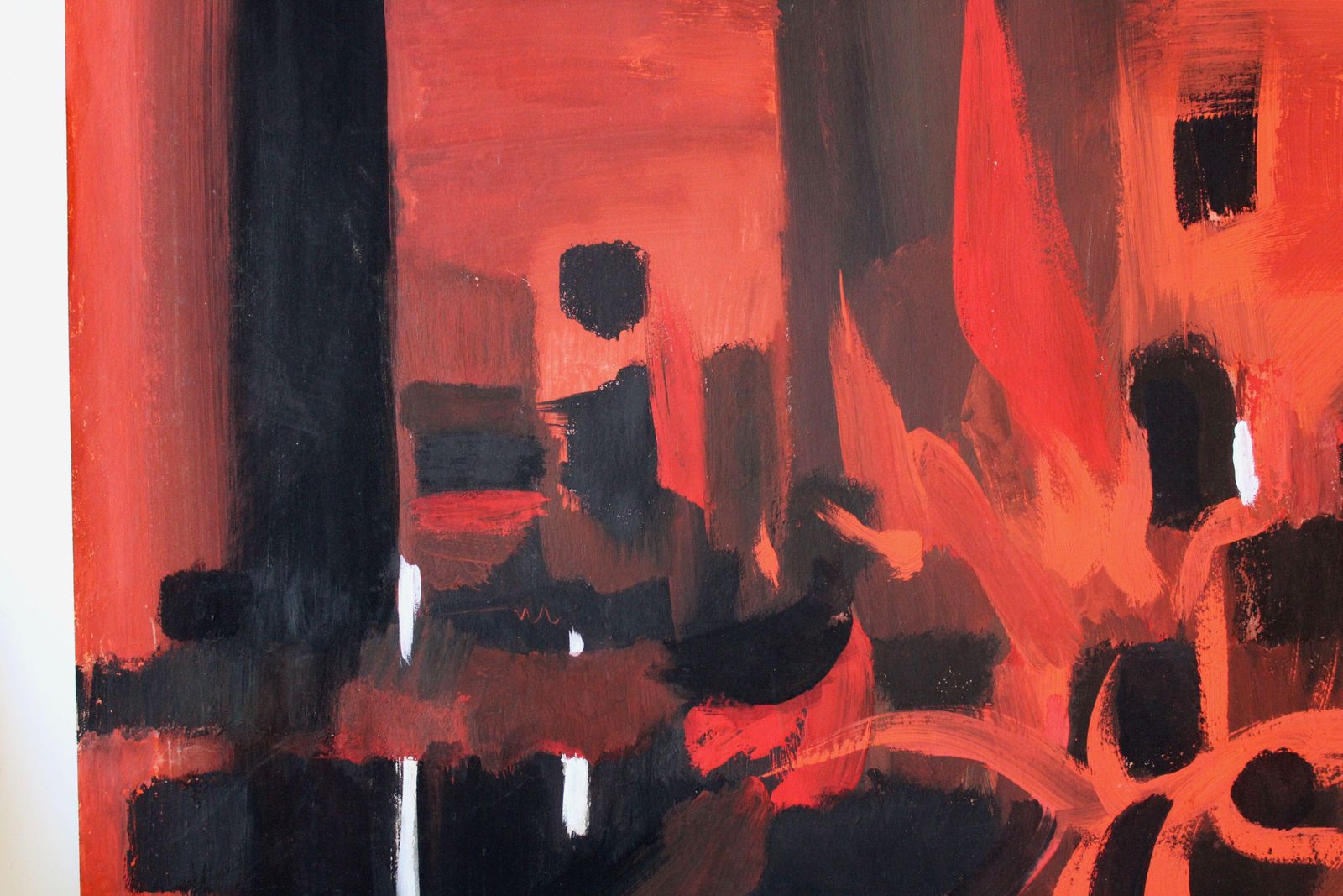 Gunars Klavared Abstraction. 1964 66, Paper, Gouache, 86x 61 Cm1964 66 photo vinterior
