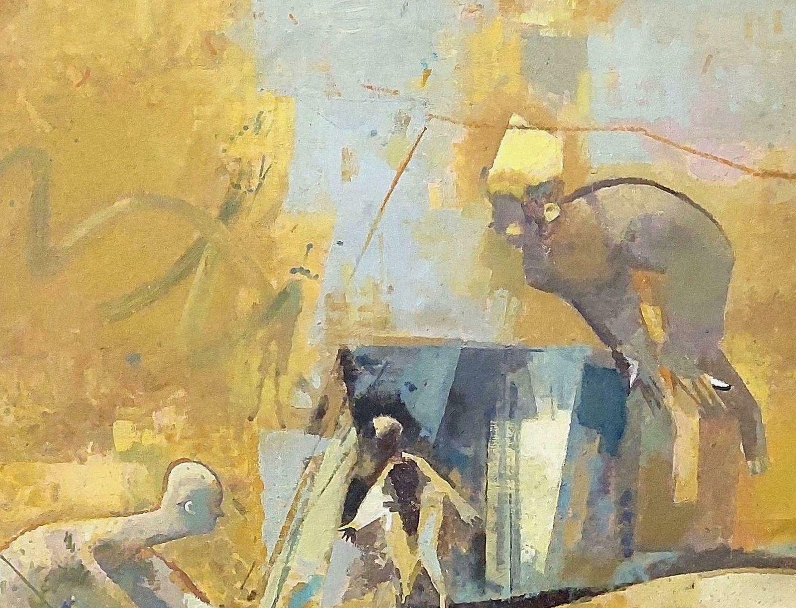 Victor Karnauh Conversation. Oil On Canvas, 160x130 Cm photo Art