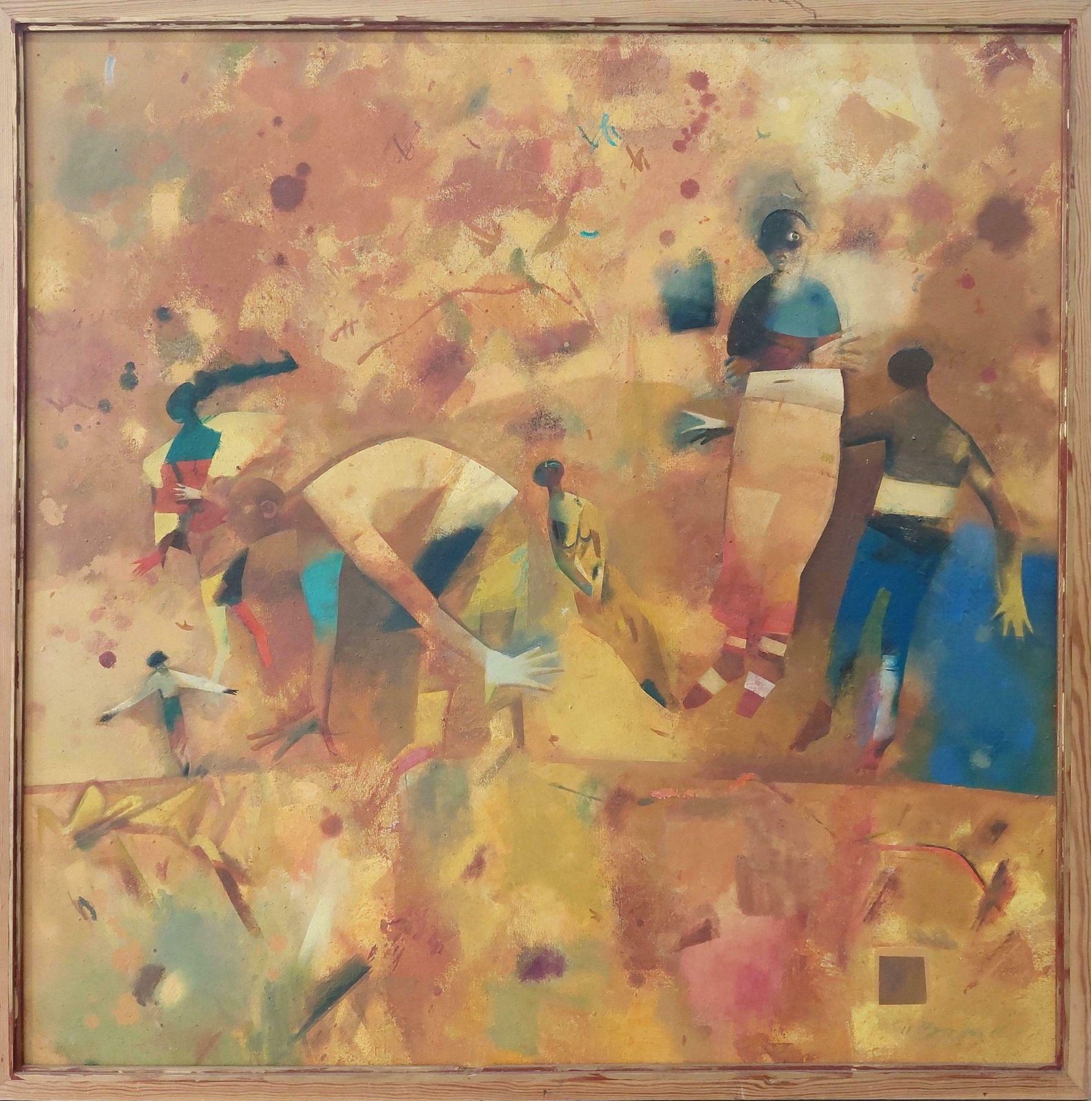 Victor Karnauh Meeting. Oil On Canvas, 110x110 Cm photo furniture
