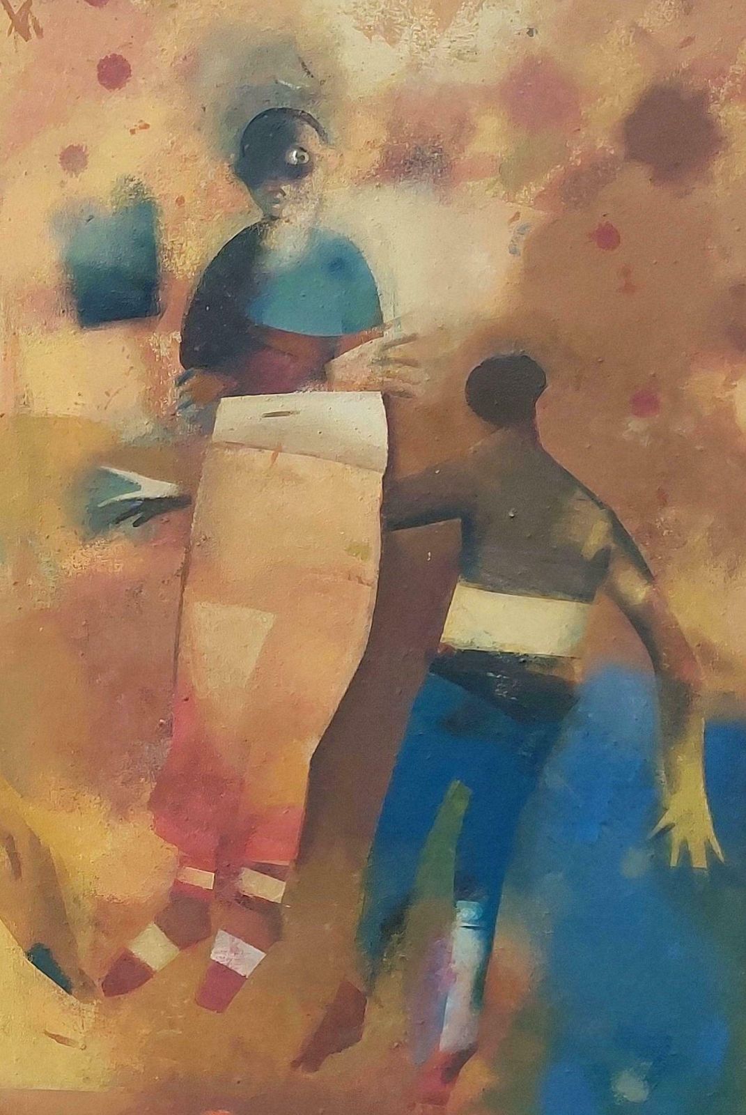 Victor Karnauh Meeting. Oil On Canvas, 110x110 Cm photo Art