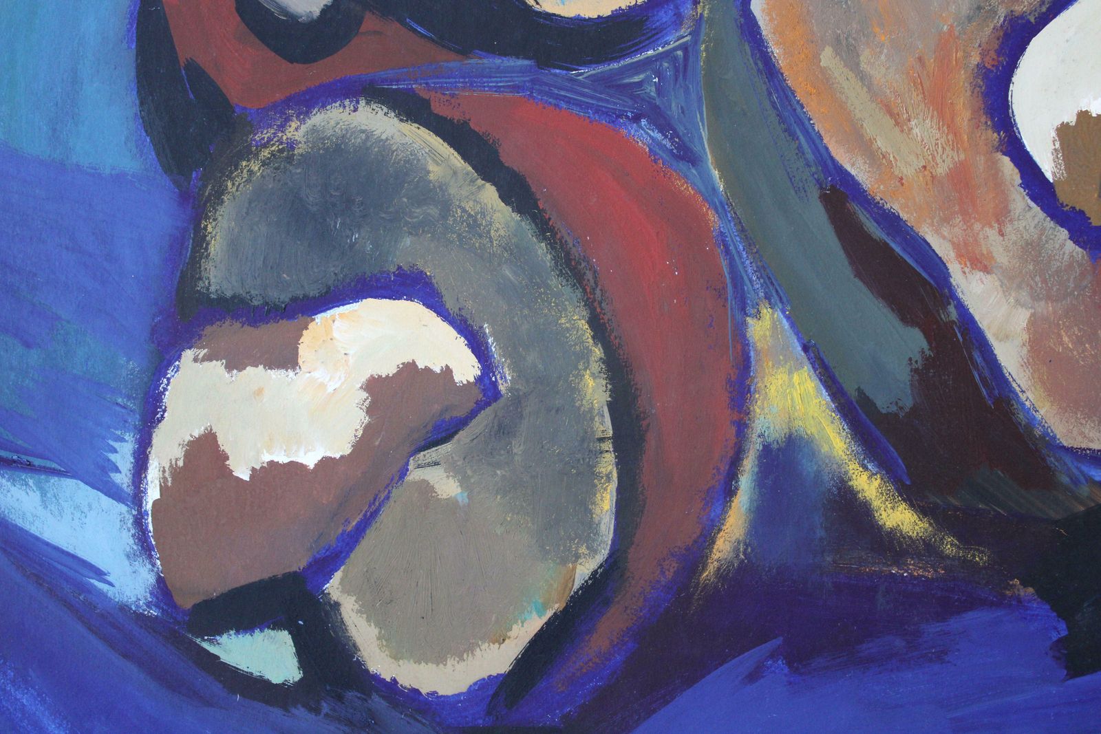 Gunars Klavamushrooms And Mountains. 1968, Paper, Gouache, 83, 5 X 59, 5 Cm1968 photo 1033.0