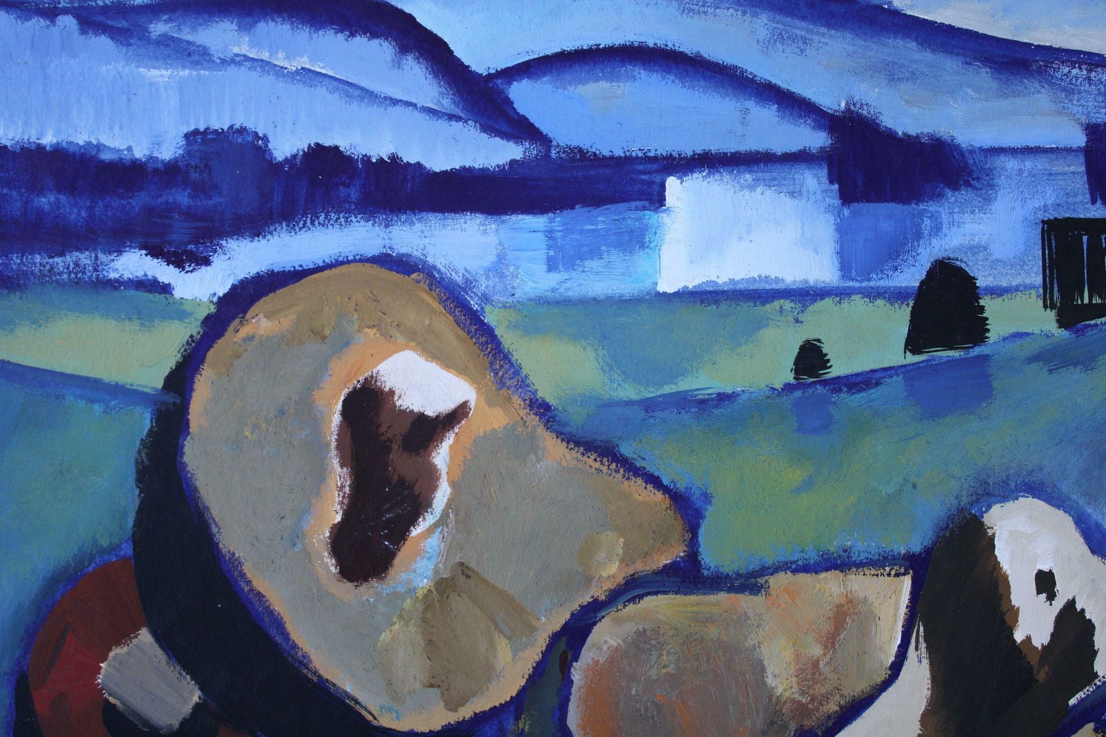 Gunars Klavamushrooms And Mountains. 1968, Paper, Gouache, 83, 5 X 59, 5 Cm1968 photo vinterior