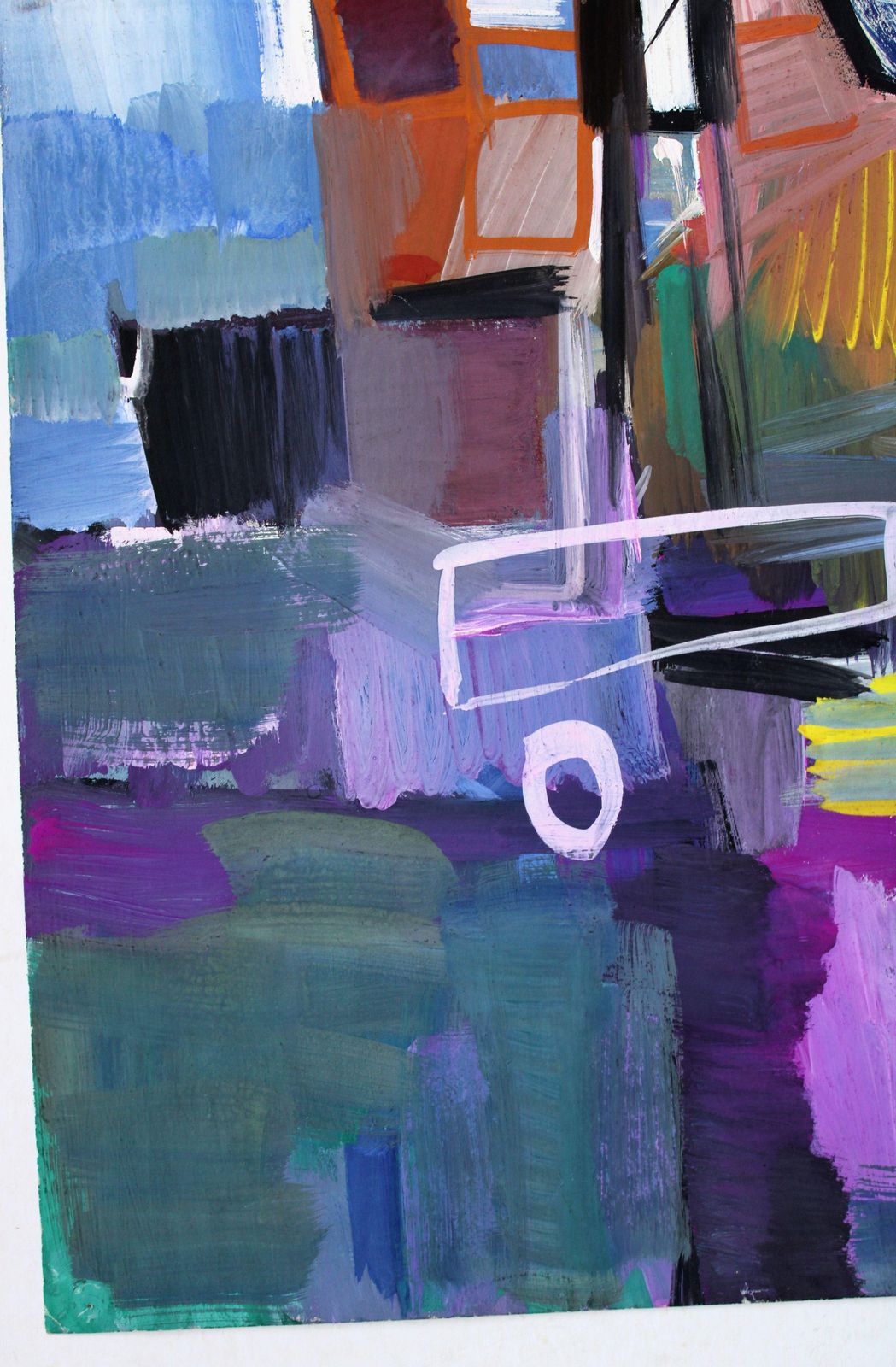 Gunars Klavaabstract With Vase. 1965, Paper, Gouache, 79 X 59, 5 Cm1965 photo vinterior