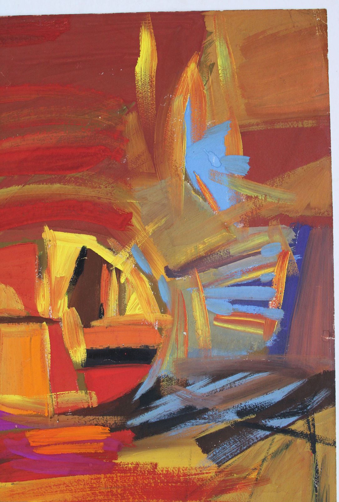 Gunars Klavaabstraction 5. 1965, Paper, Gouache, 83, 5 X 59, 5 Cm1965 photo vinterior