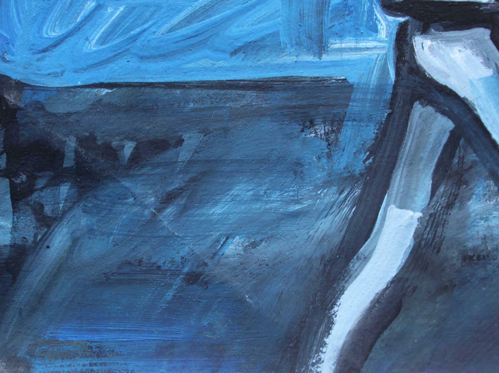 Ansis Butnorwalking Along The Sea. 2024, Gouache, Paper, 25x25 Cm2024 photo buy