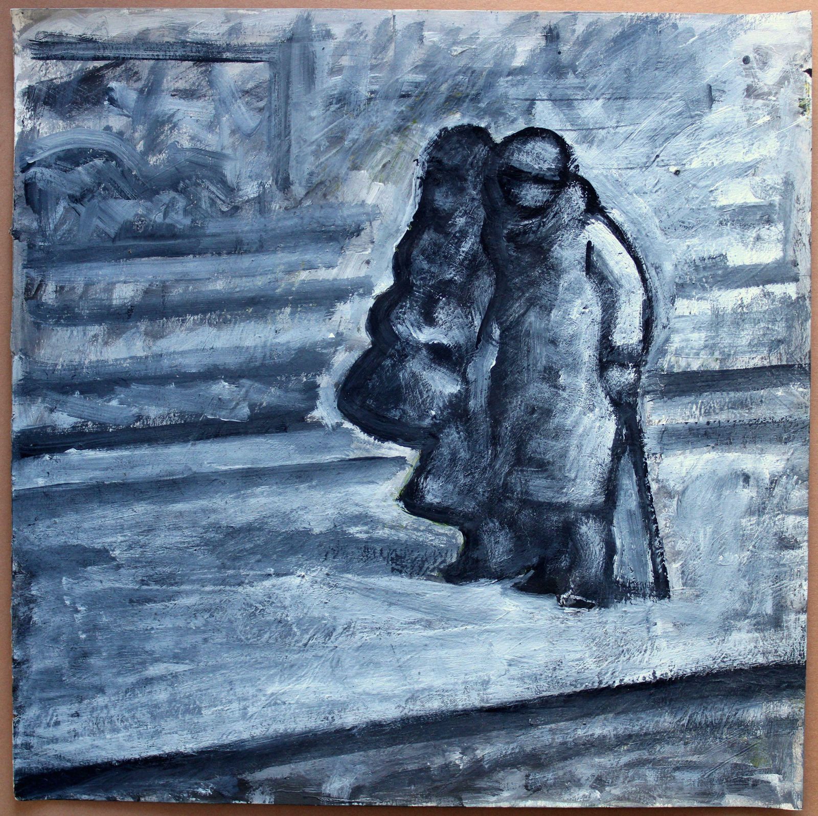 Ansis Butnoron The Platform. 2022, Gouache, Paper, 25x25 Cm2022 photo furniture