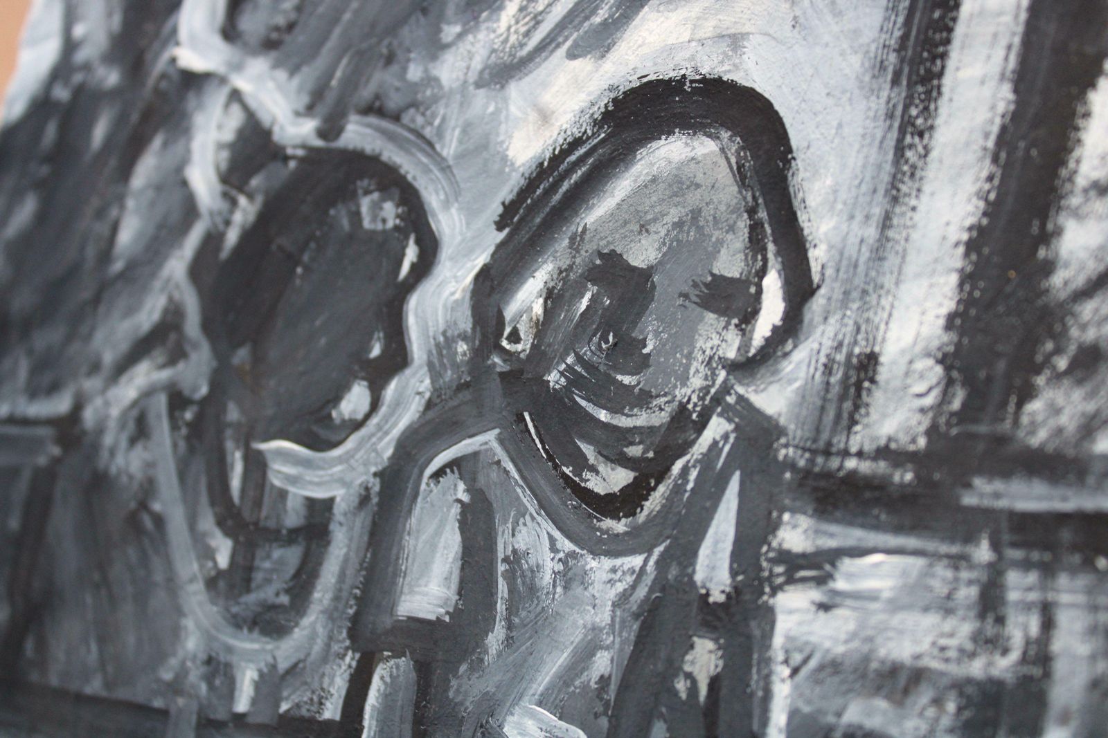 Ansis Butnortwo In The Bar. 2023, Gouache, Paper, 25 X 25 Cm2023 photo buy