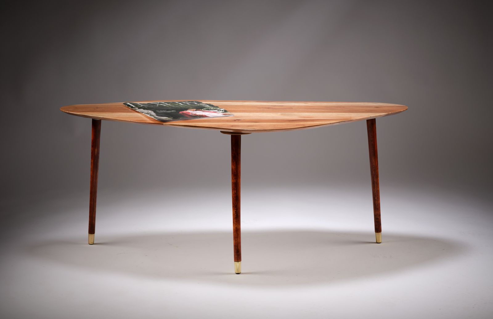 Vintage, Teak ‘Atomic’ Coffee Table On 3 Tripod Legs, England Circa 1960’s photo 795.0
