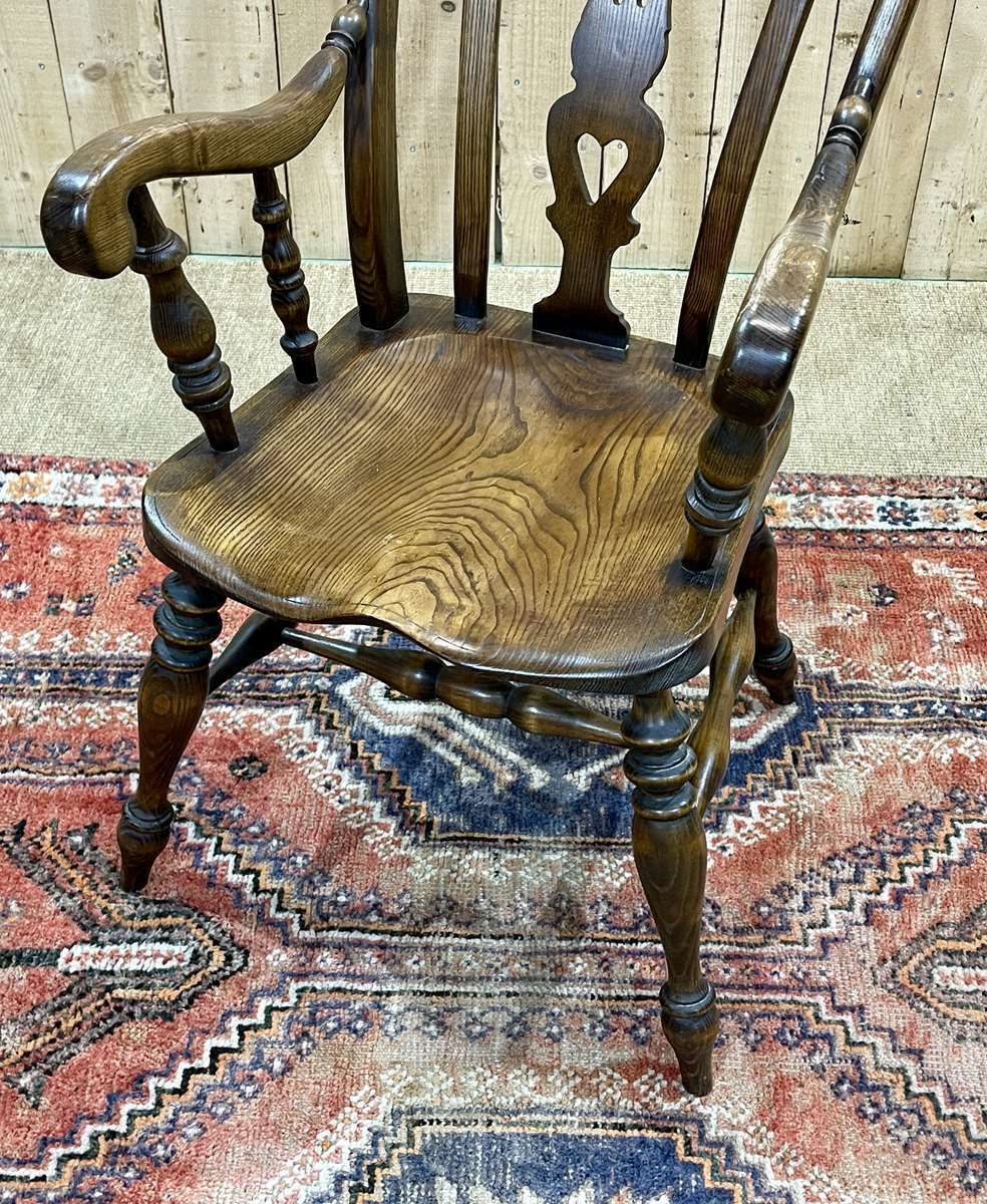 Furniture English Ash Armchair From The 1950s photo