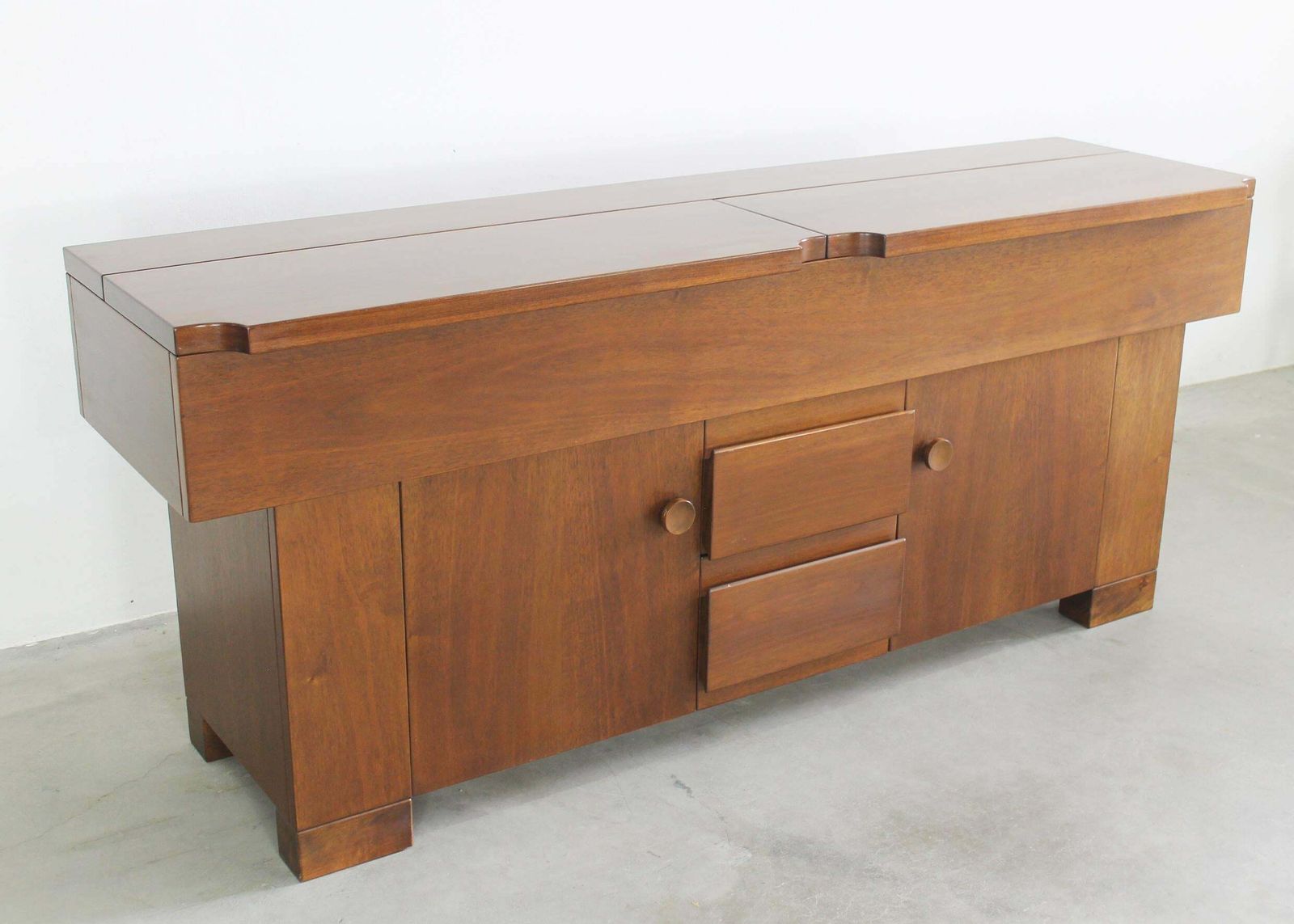 Giovanni Michelucci Torbecchia Sideboard In Walnut Wood By Poltronova 1964 photo vinterior