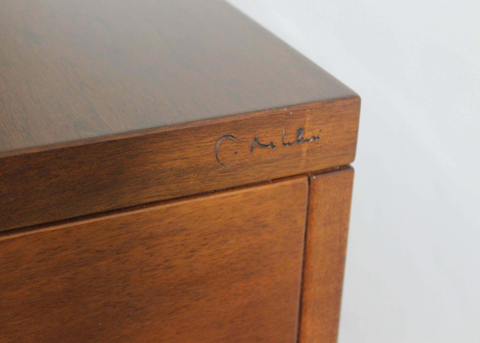 Giovanni Michelucci Torbecchia Sideboard In Walnut Wood By Poltronova 1964 photo vintage