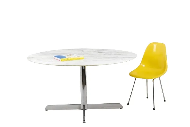 Florence Knoll For Knoll. Table In Marble And Chromed Metal. Circa 1960. Ls55671908u photo Furniture
