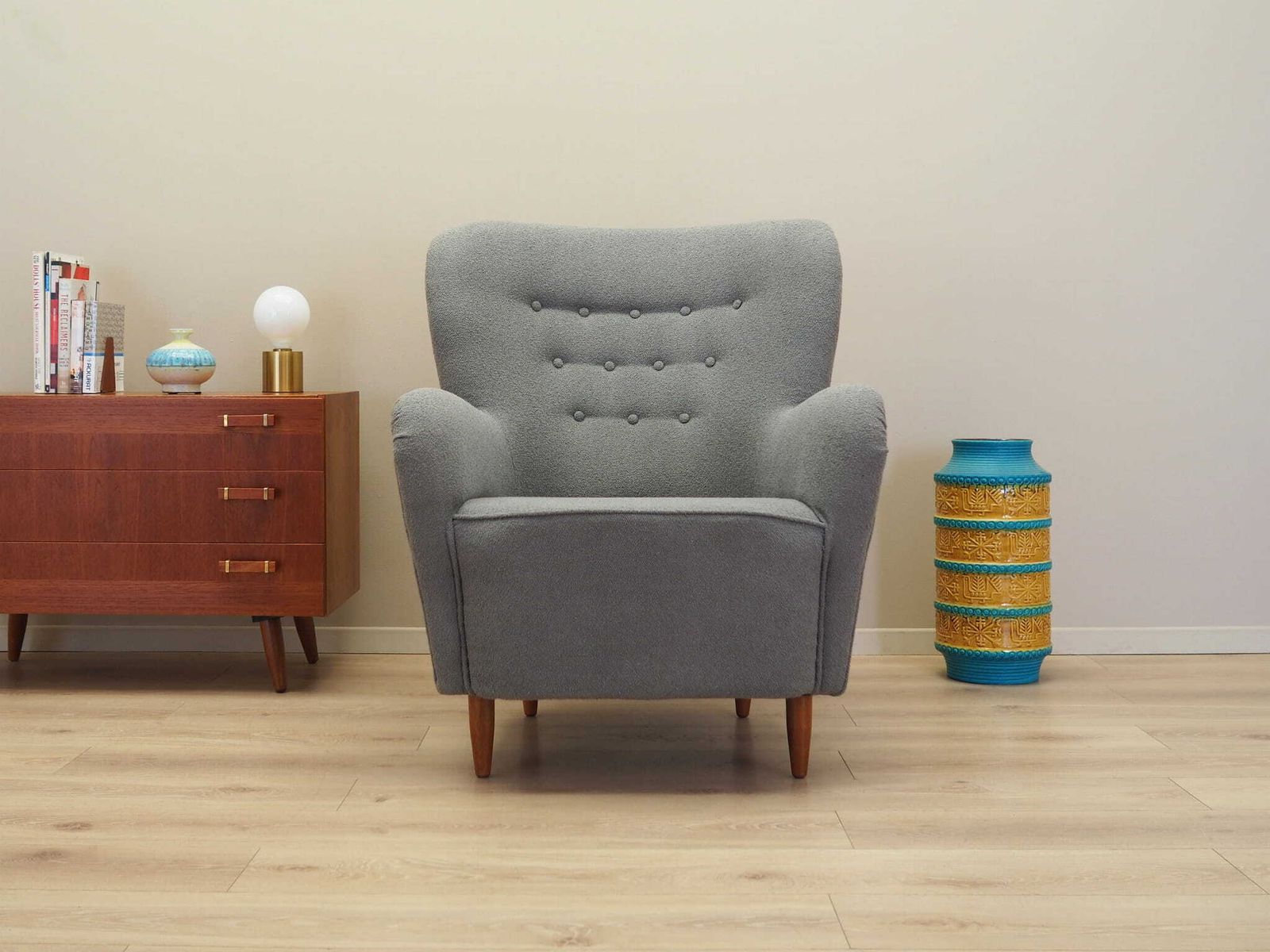 Grey Armchair, Scandinavian Design, Production: Denmark photo furniture