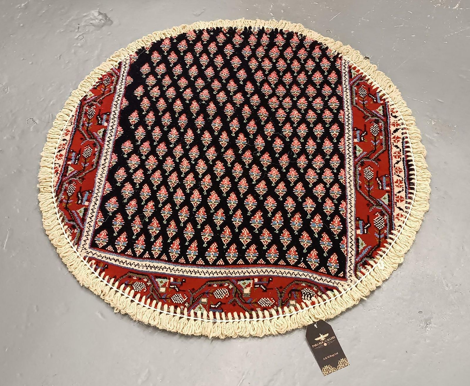 Handmade Round Rug Doormat Oriental Circular Interior Carpet Mat Entrance Way photo 420.0