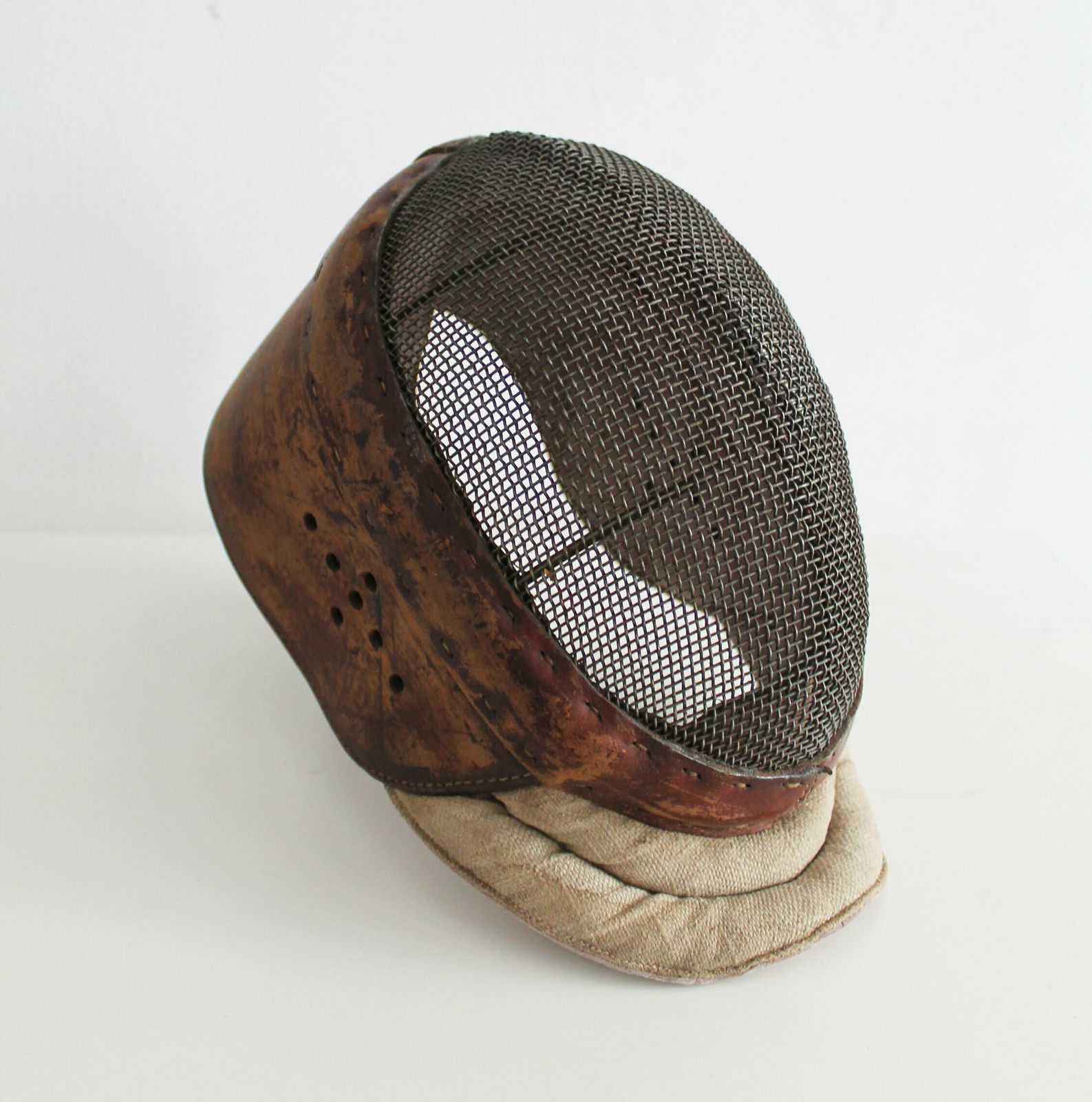 1920's Pair Of Antique Fencing Masks photo vintage