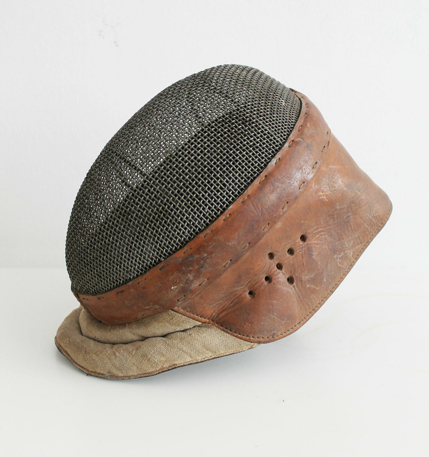 photo vintage 1920's Pair Of Antique Fencing Masks
