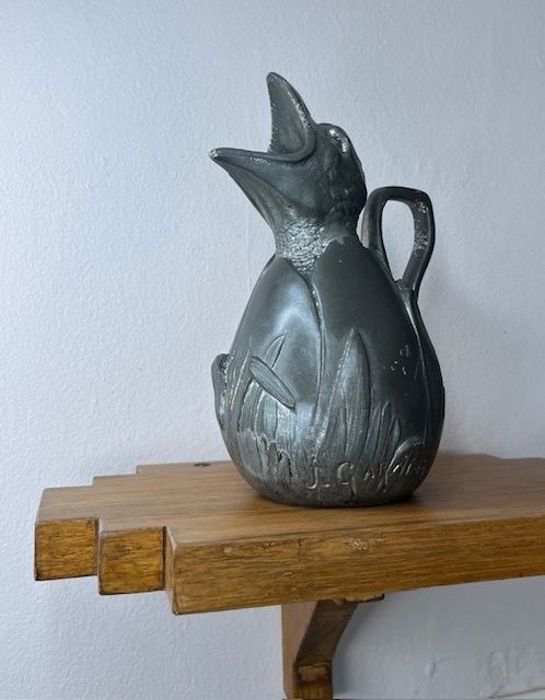 Art Nouveau Pewter Jug By Jean Garnier photo 165.0