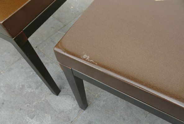 photo vintage Belgian Side Tables By Ado Chale, 1970s, Set Of 2