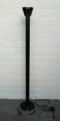 Vintage Italian Black Metal Floor Lamp By Lami Progretti, 1980 photo for sale