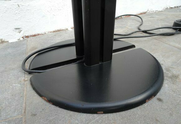 photo for sale Vintage Italian Black Metal Floor Lamp By Lami Progretti, 1980