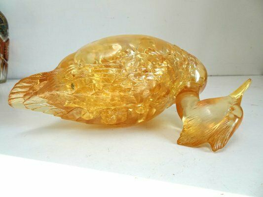 Fractal Resin Duck Bird Sculpture In The Style Of Godebsky, 1970s photo buy