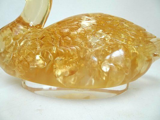 photo for sale Fractal Resin Duck Bird Sculpture In The Style Of Godebsky, 1970s