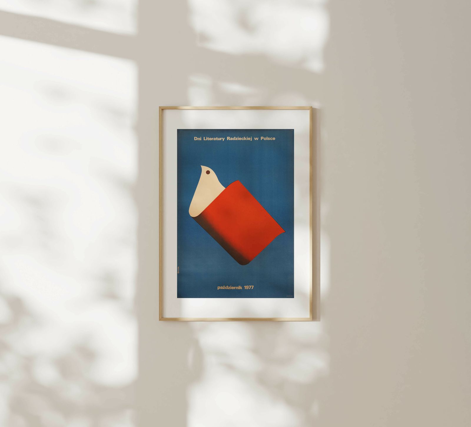 Days Of Soviet Literature In Poland   Original Poland Poster | 1977 photo furniture