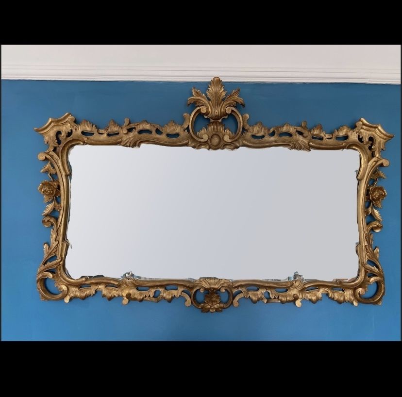 Mrs Henry Ford II’s Regency Style Gilt Overmantel Mirror photo furniture