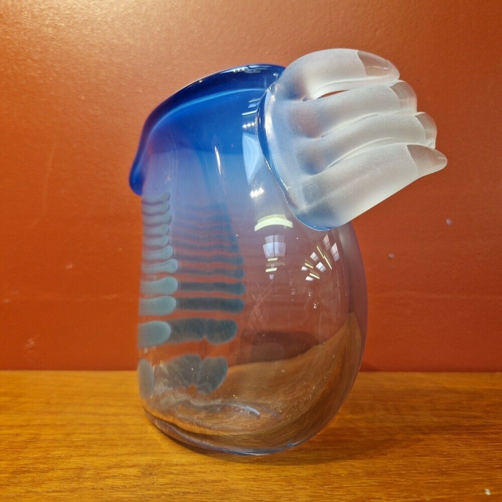 1990's Uk Studio Art Glass Vase By Karlin Rushbrooke photo 115.0