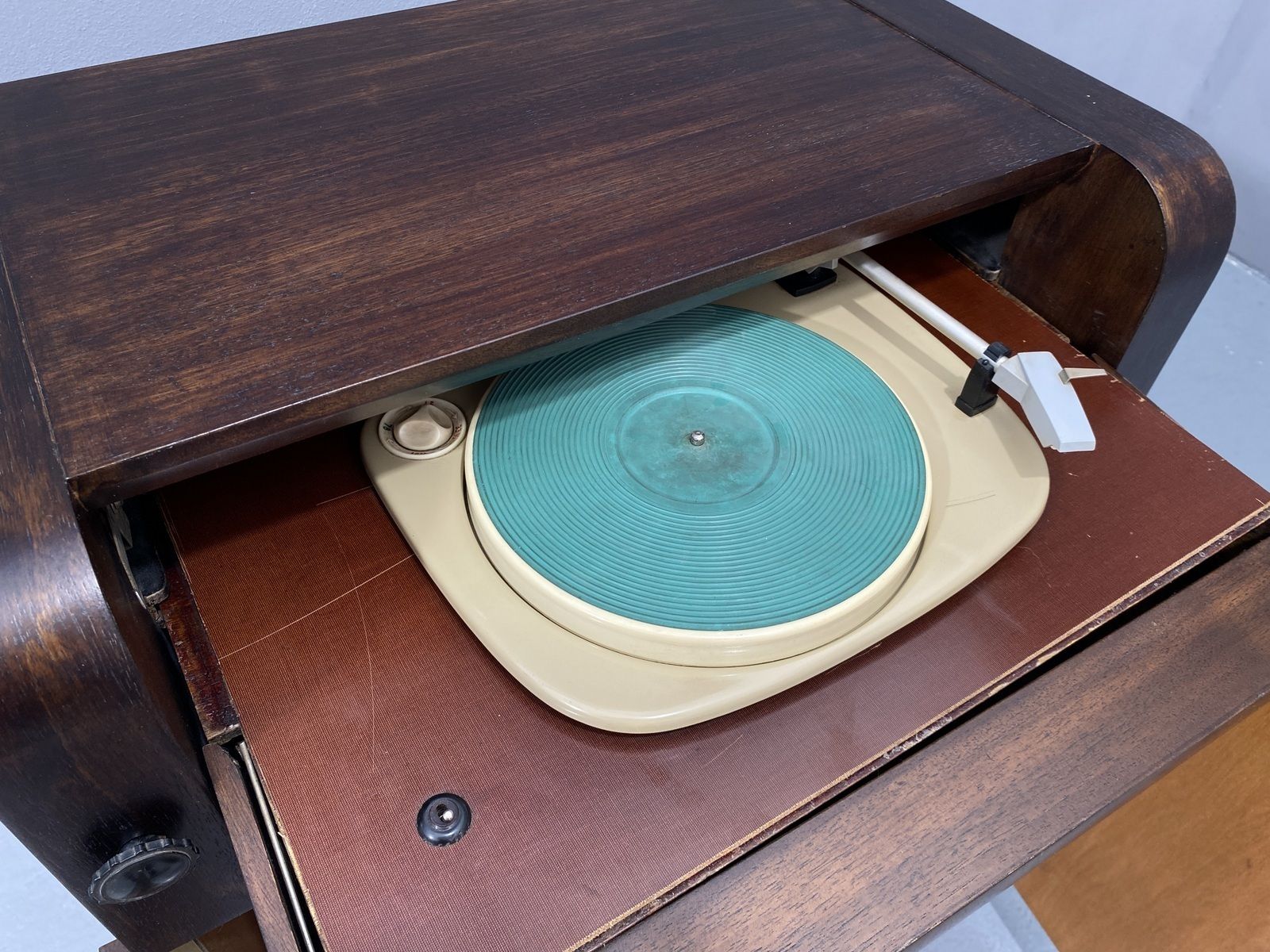 photo buy Fully Renovated Mid Century Cabinet With Build In Turntable, Germany, 1950´S