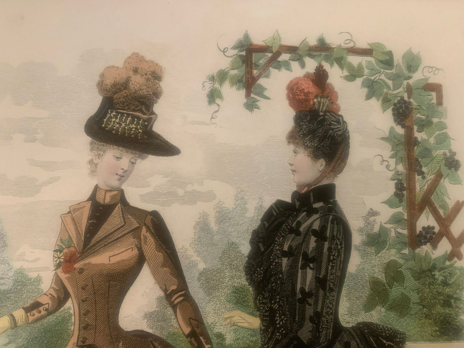 Fashion Posters | Magasin Des Demoiselles | French Fashion | Paris | French Journal photo vintage