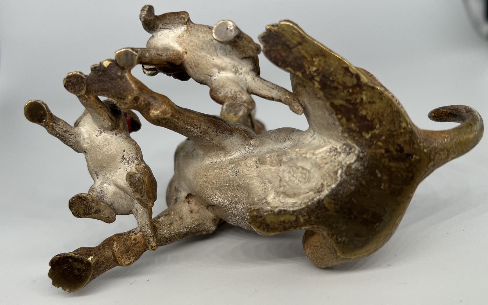 photo furniture Franz Bergman Dog And Puppies Cold Painted Bronze