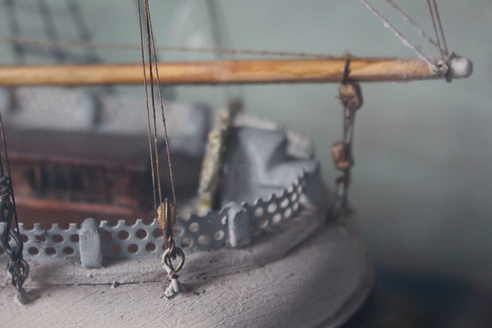 1595.0 Late 19th Century Cased British Sailing Vessel Folk Art Maritime photo