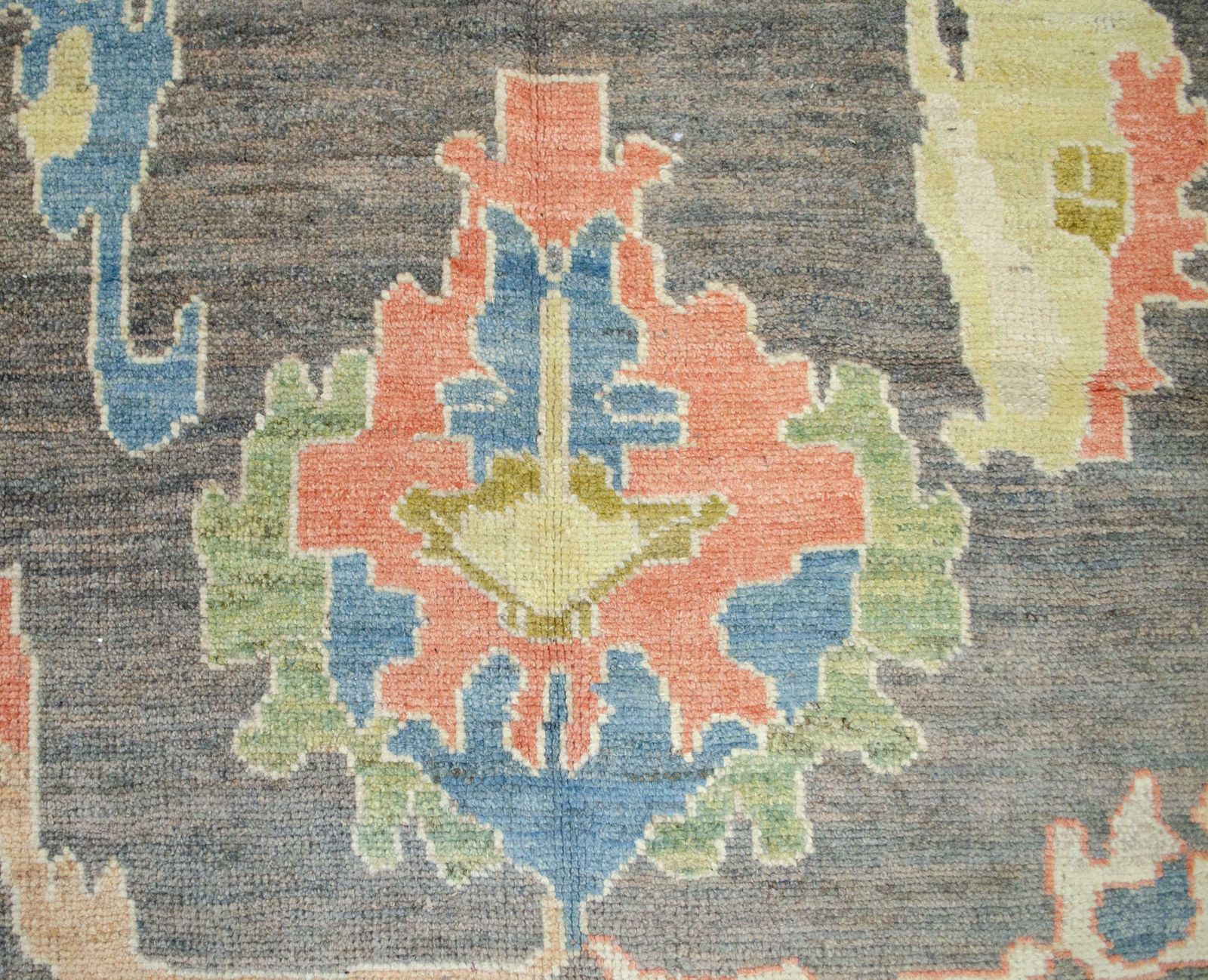 Antique Finished Ushak Carpet 357x309cm photo Textiles