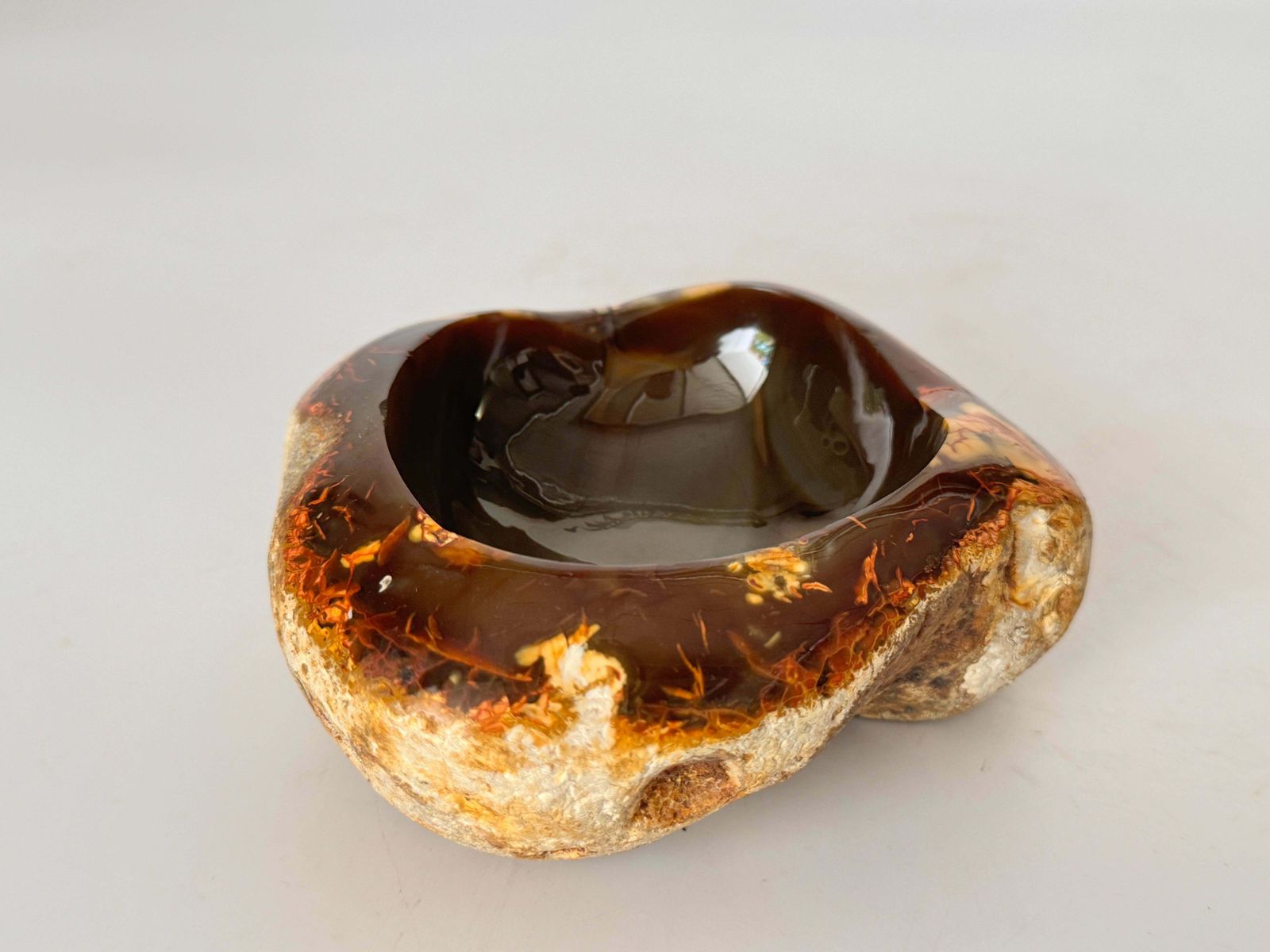 Ashtray, Vide Poche, In Onyx Free Form Shape, Polished, Italy 1960 photo Home Decor