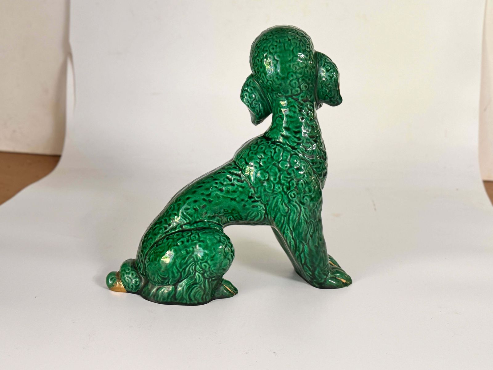Sculpture Of  Poodle Dog Ceramic  From The 1970s With Hand Painted Details photo 466.0