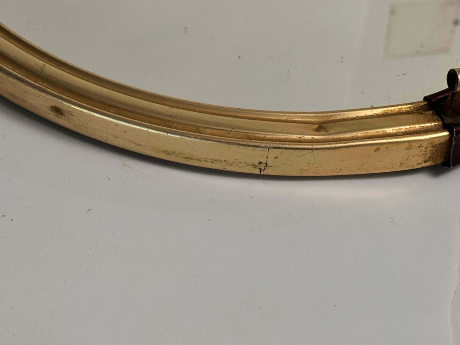 Art Deco Platter Tray Brass And Brown Brass Handles And Mirror, France, 1930 photo Home Decor