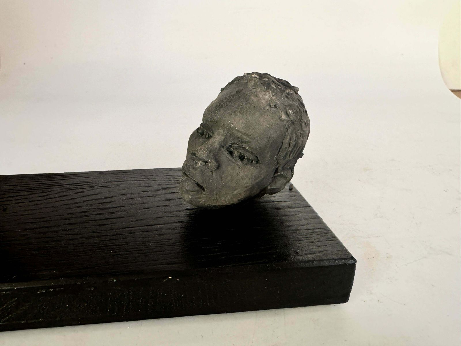 Sculptures In Wood And Ceramic From France In A Black Red Color 20th Century photo buy